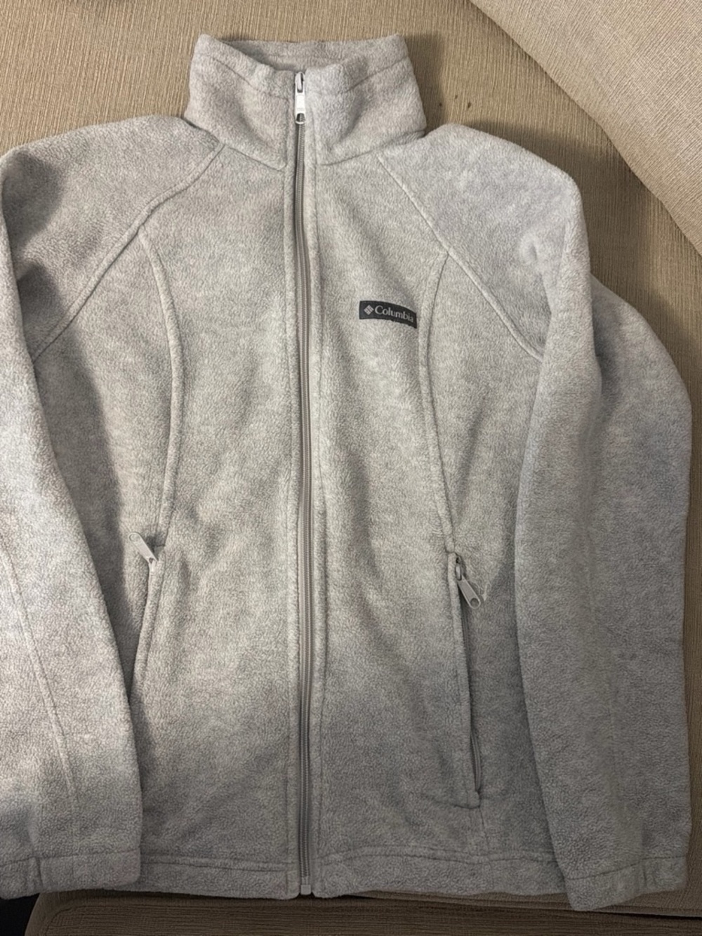 Columbia Kids Gray Full-Zip Fleece Jacket